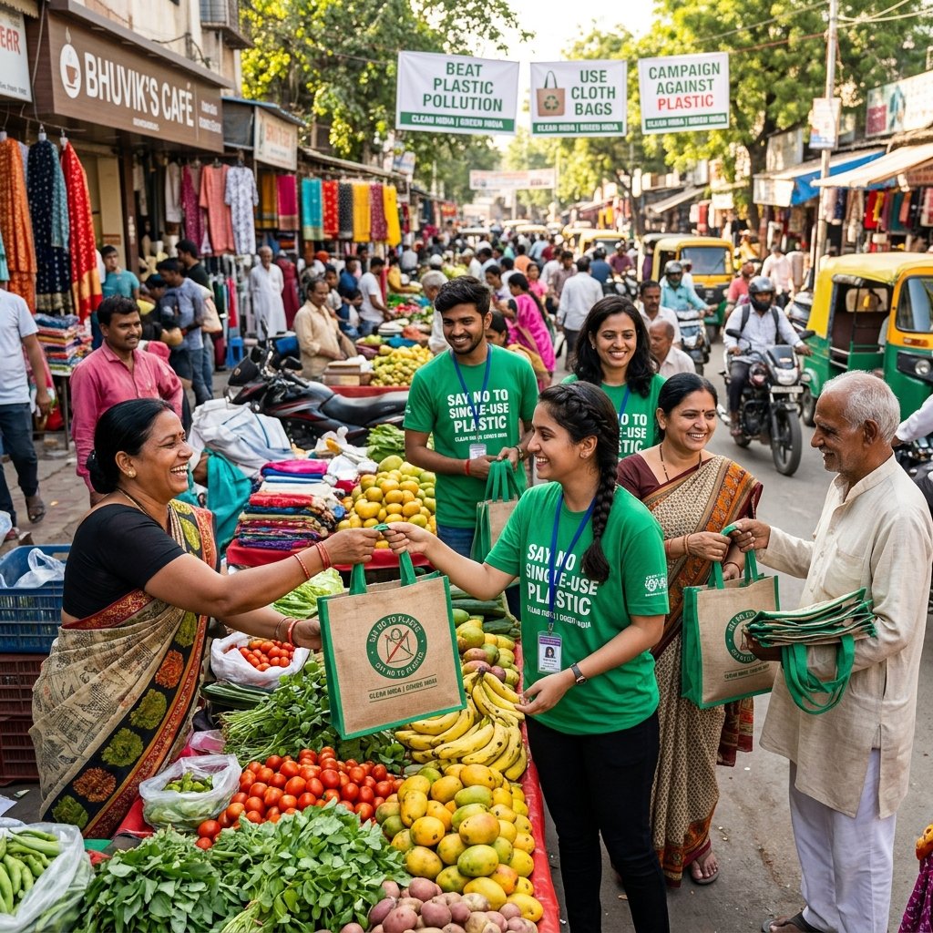 Anti-Plastic Campaign & Cloth Bag Awareness